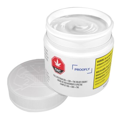 Proofly Topical - FS CBG + CBD + THC Relief 100g Body Cream