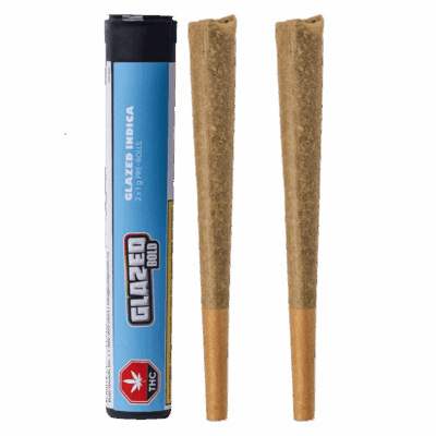 BOLD PR - Glazed Indica 2 x 1g Pre-Rolls *Purple Kush*