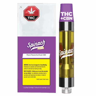 Spinach XL 510 - CBN Peach Passionfruit 1.2g Vape